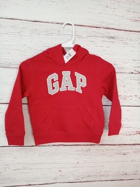Baby GAP Kids Red Logo Hoodie Sweatshirt NWT Size 5 Years